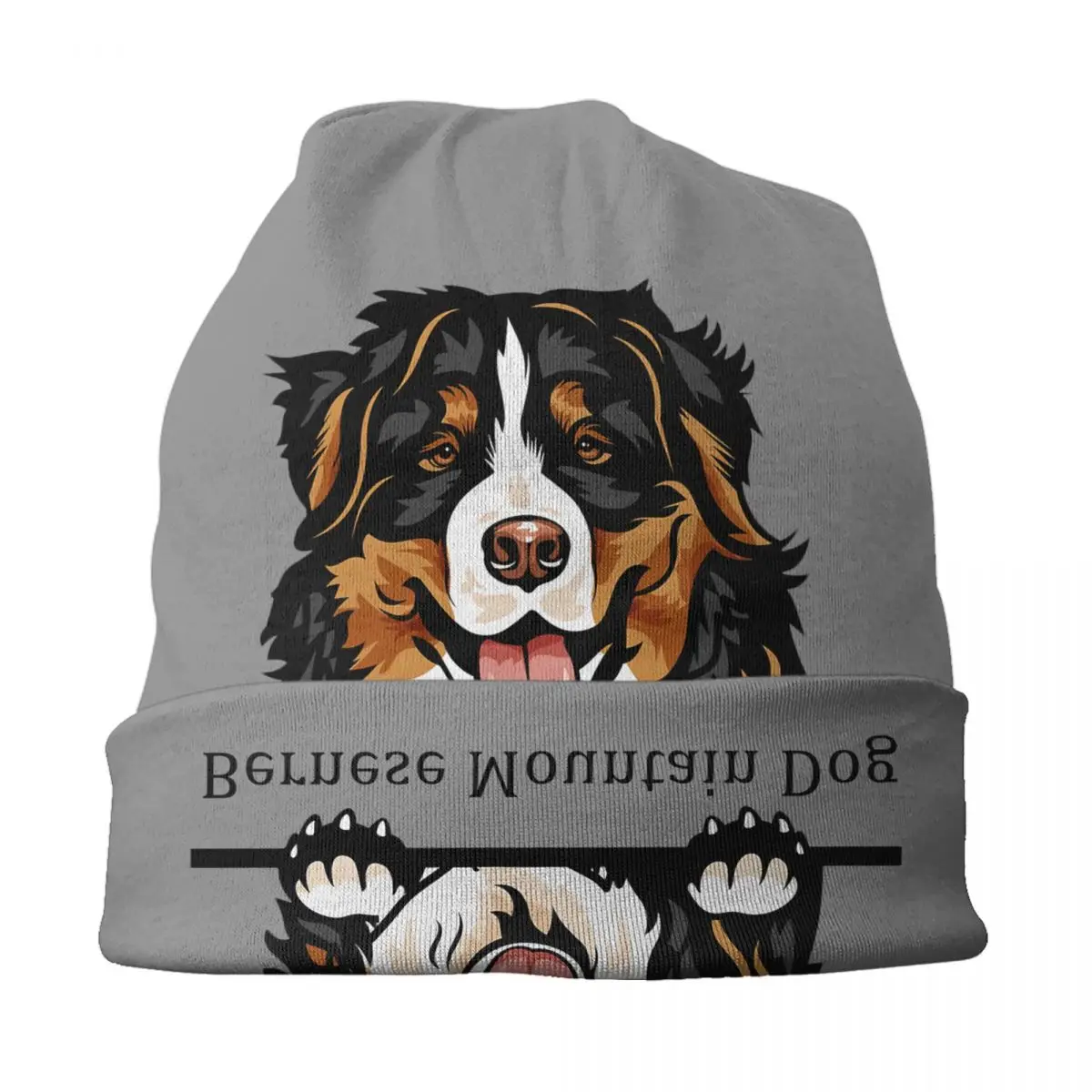 Bernese Mountain Dog Skullies Beanies Caps Streetwear Winter Warm Men Women Knitting Hat Unisex Adult Pet Animal Bonnet Hats