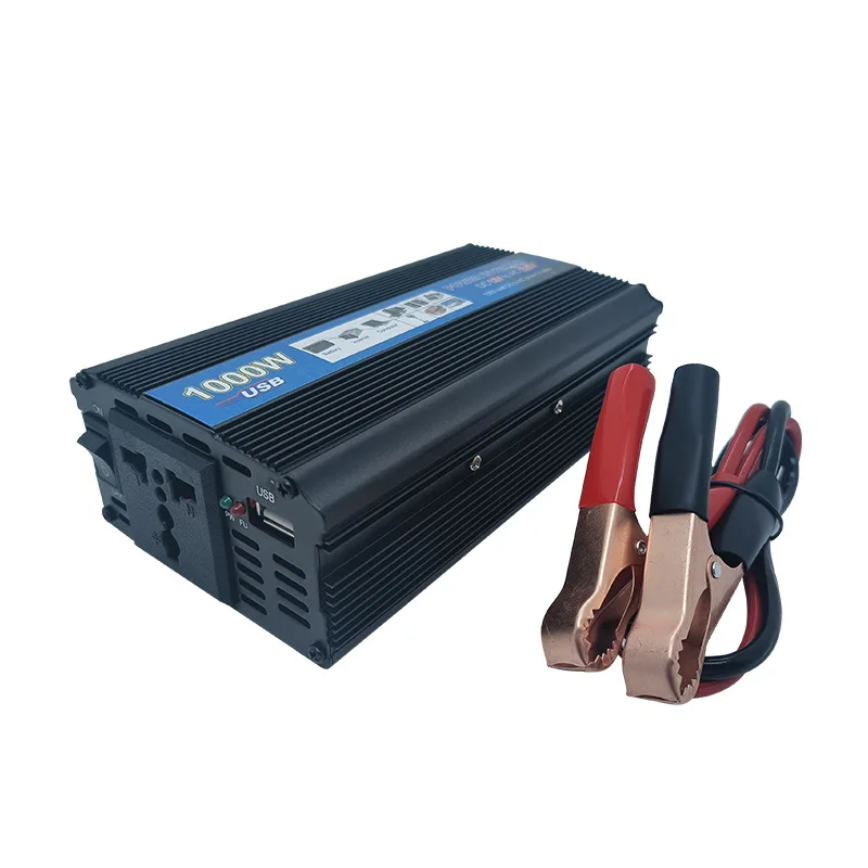 12v to 220v solar inverter, high-power 500w, 1000w, 2000w, car mounted, household, stall, foreign trade hot