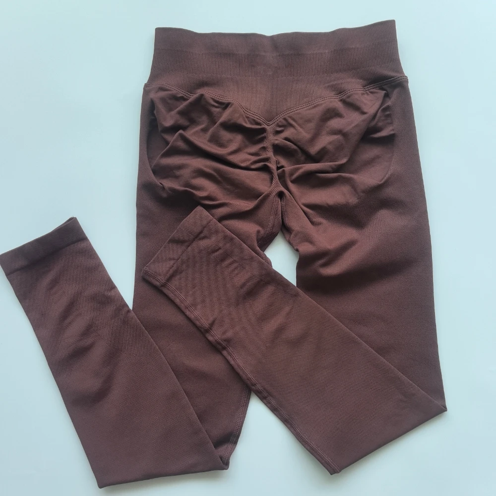 Pantalones de Yoga sin costuras, mallas de impacto para mujer, banda acanalada baja de estiramiento alto, mallas de gimnasio, mallas de