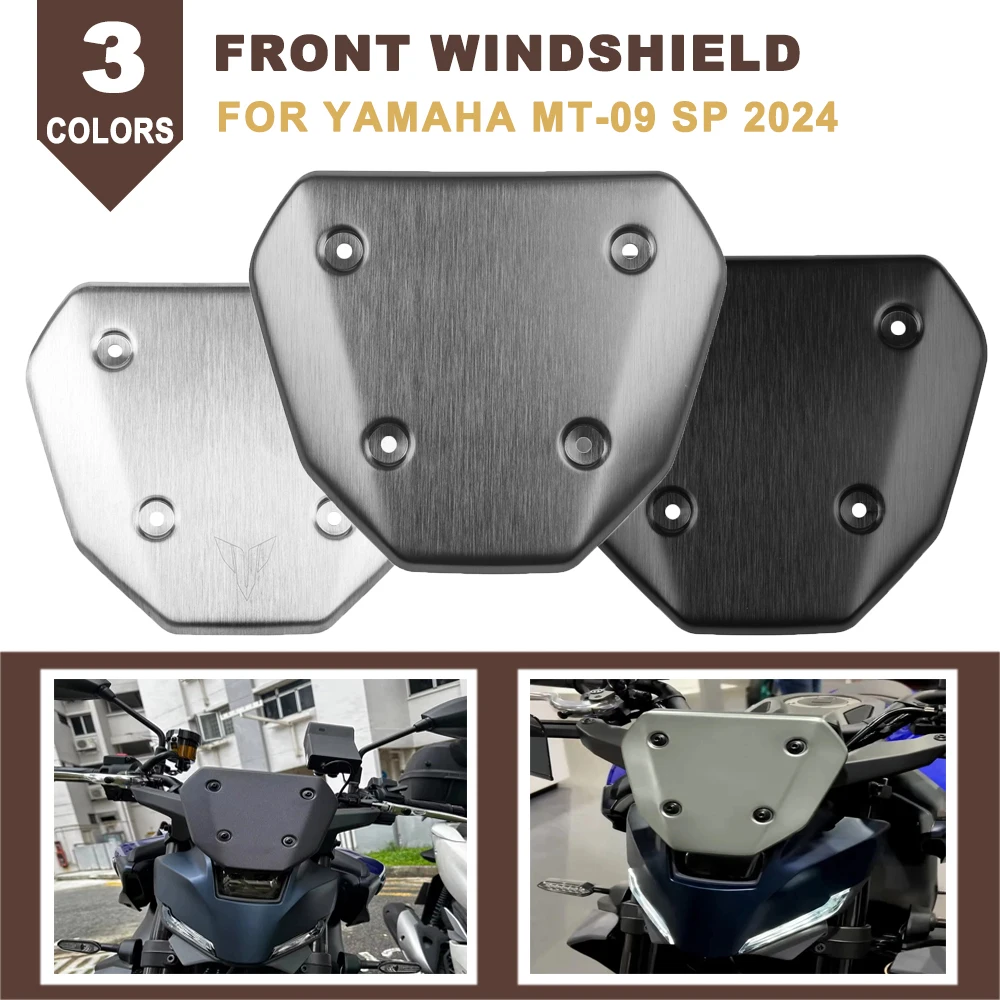 Motorcycle Accessories Windshield Windscreen Wind Deflector Visor Fairing Lower Protector For Yamaha MT 09 MT-09 mt09 SP 2024