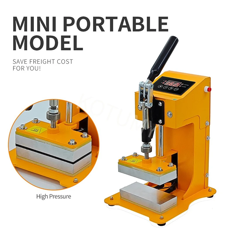 Manual Hydraulic Rosin Machine Dual Heating DIY Hot Stamping Machine Squeezing And Extracting Resin Hot Pressing Machine