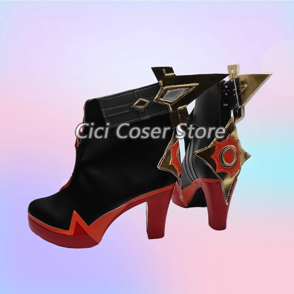 Game Genshin Impact Mavuika Cosplay Shoes Pyro Archon Customized Men Women Halloween Party Carnival Role Play Outfit Prop Shoes