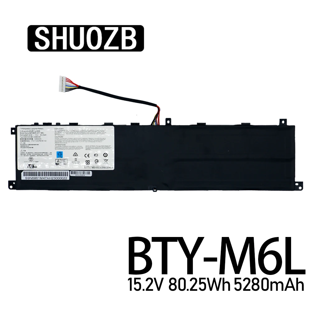 

BTY-M6L Laptop Battery For MSI GS65 GS75 Stealth Thin 8SF 8RF 8RE PS63 PS65 P65 P75 8RA 8SG 8RC 8RB 9SG 9SE 9SD MS-16Q3 Series