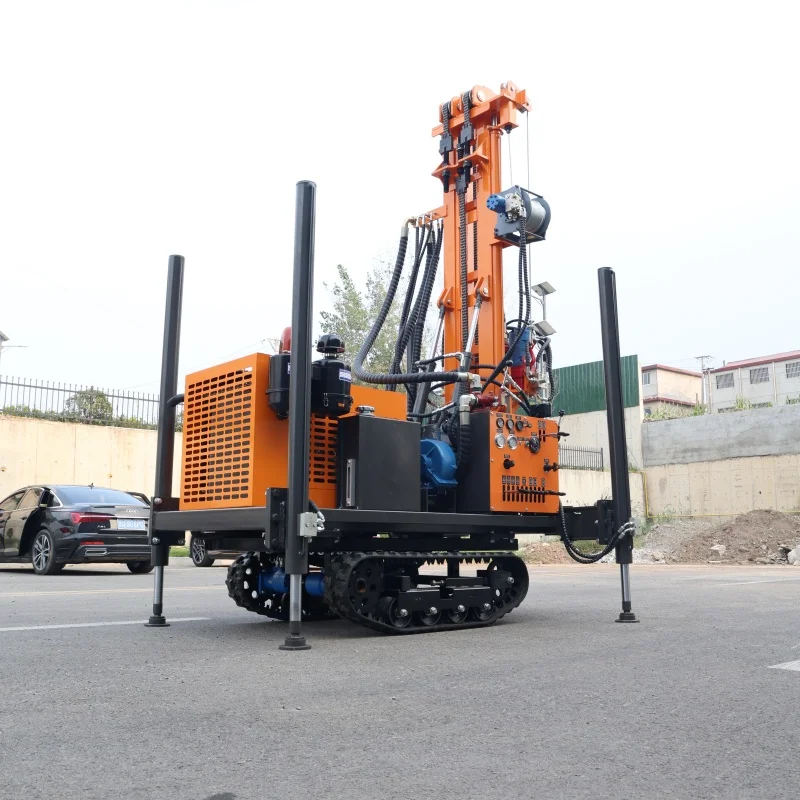 Customized Reliable Crawler Rotary Driller 200M Solid Track Long Service Proven Deep Water Well Drilling Rig