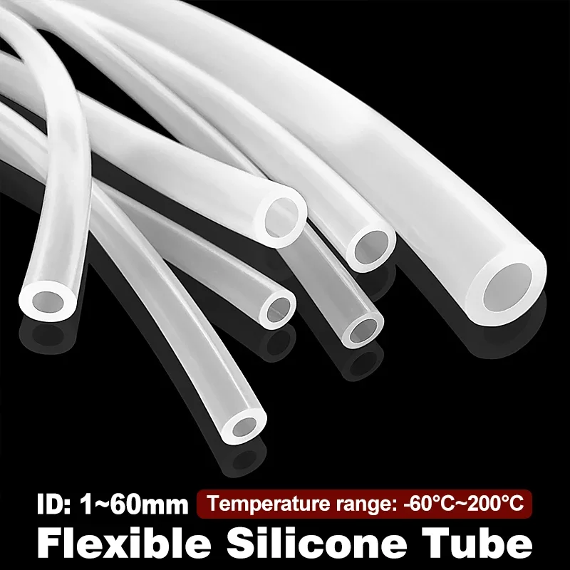 34mmx40mm Silicone Tubing ID 34mm OD 40mm Food Grade Nontoxic Flexible Drink Tubing Pipe Temperature Resistance Transparent