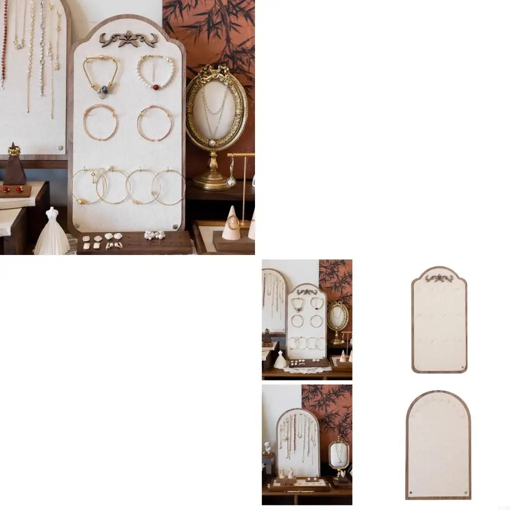 

Multiple Layer Jewelry Holder For Necklaces Bracelets Natural Linen Designs