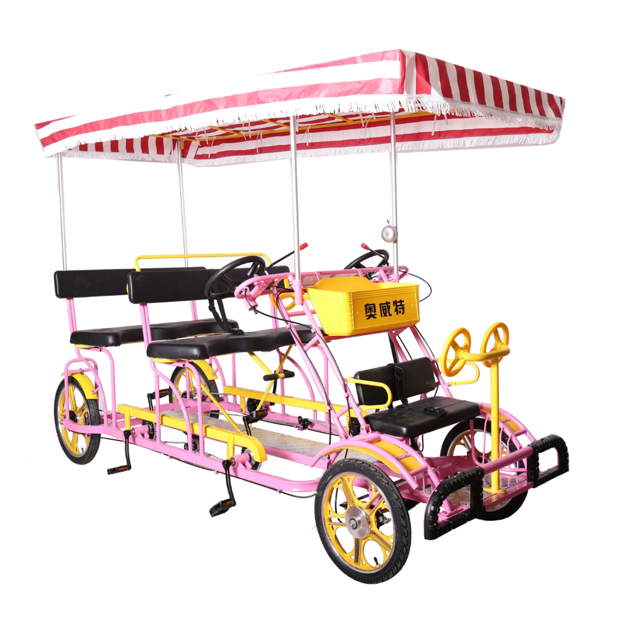 

4-Person Family Sightseeing Bicycle-Factory Direct for Scenic Area Rental