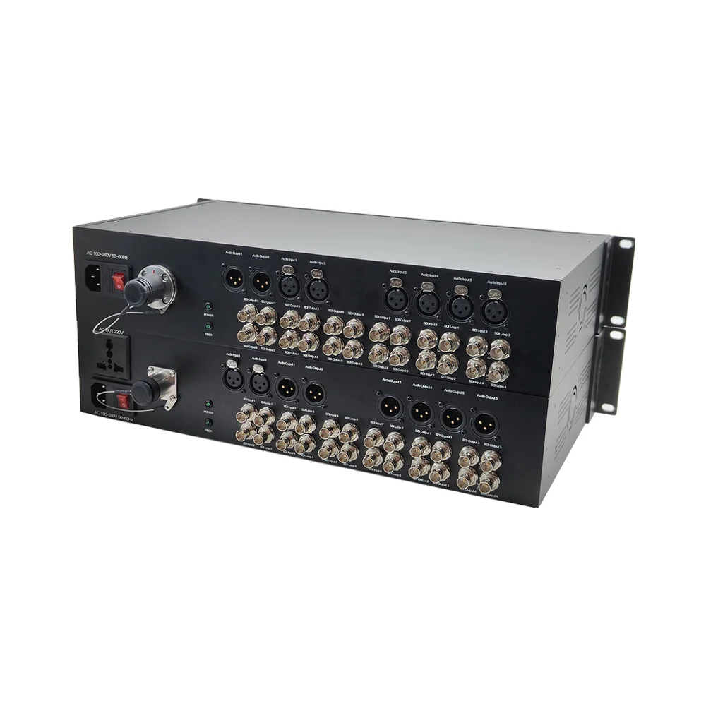 12G-SDI to Fiber Optical Extender CCTV HD Video o Converter Media Converter with Fiber Optic Transceivers