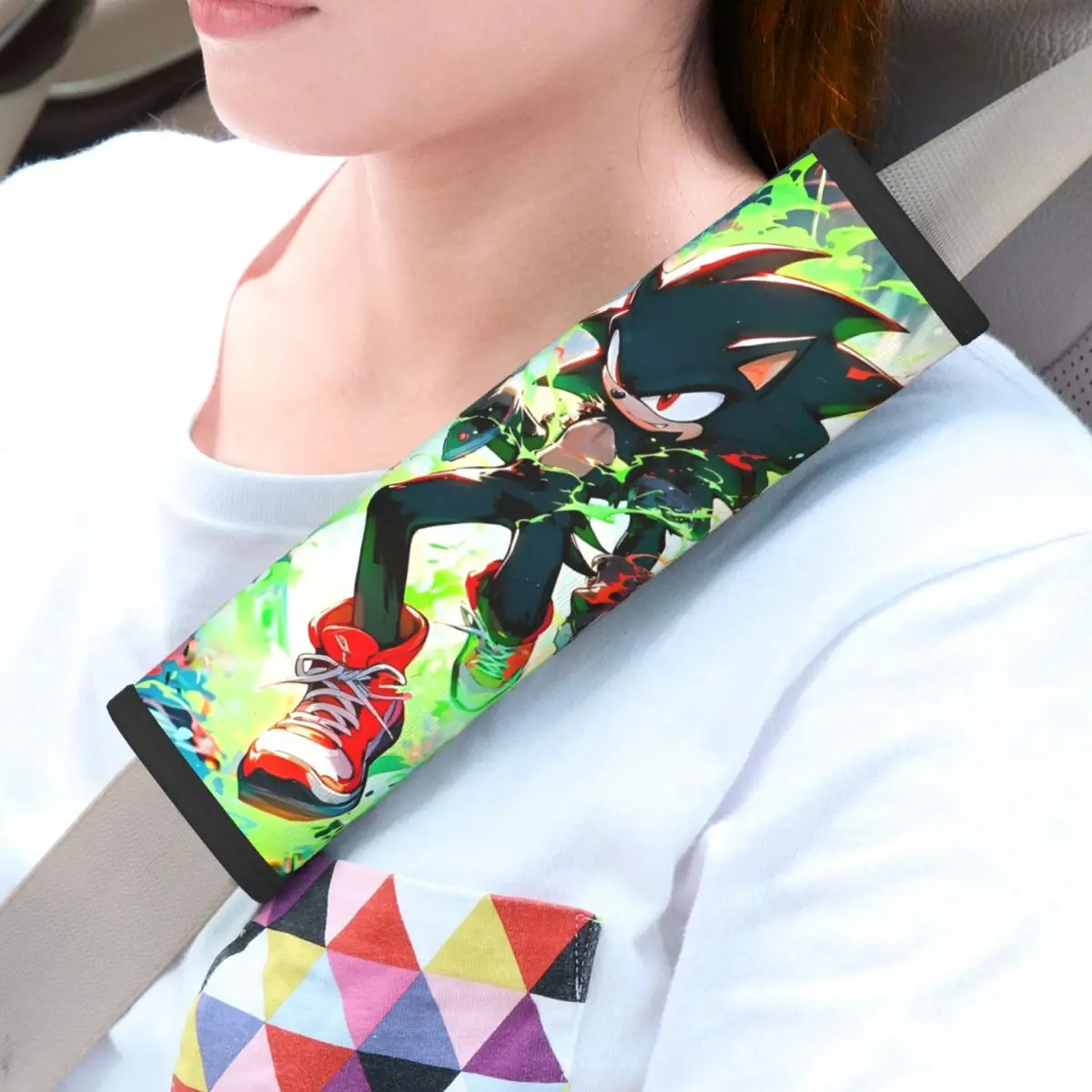 

Car Shadow The Hedgehog Seat Belt Cover Soft SeatBelt Pads Cover for Cars Backpack