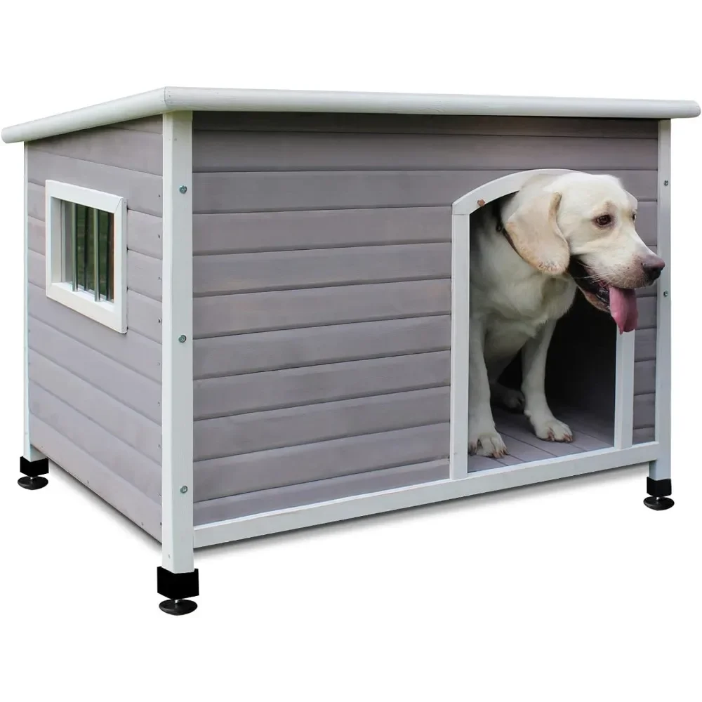 

Kennel for Indoor Dogs Wood Dog Houses Outdoor Weatherproof Dog Houses Outside with Door Cute Wooden Pet Supplies Puppy House