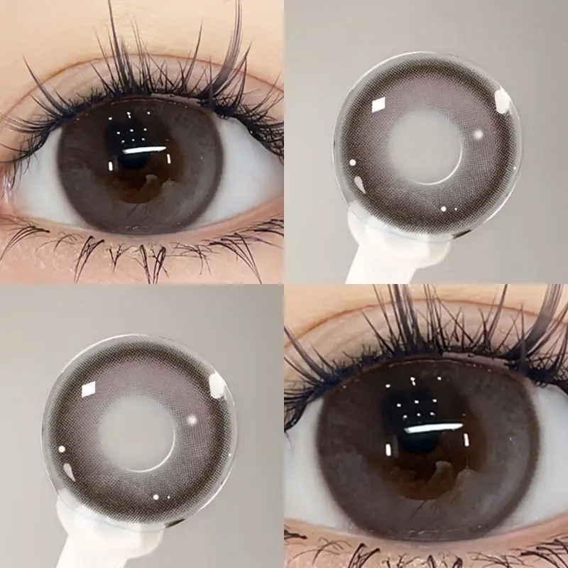 KSSEYE 2Pcs Natural Korea Contacts Lenses Myopia Prescription Color Cosmetic Circle Beauty Pupil Makeup Lens New Fast Shipping