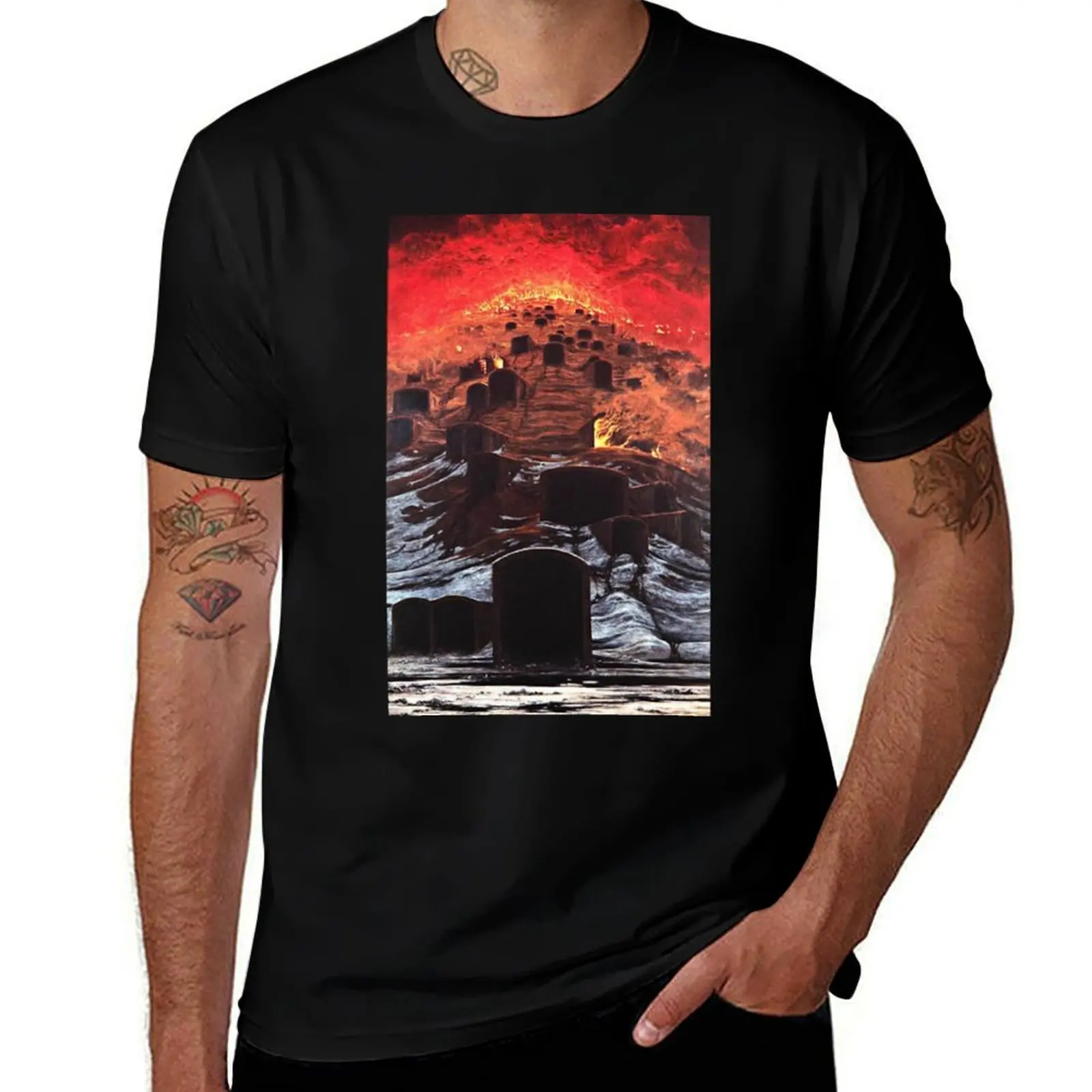Untitled, by Zdzis?aw Beksiński T-Shirt mens graphic t shirts T-Shirt