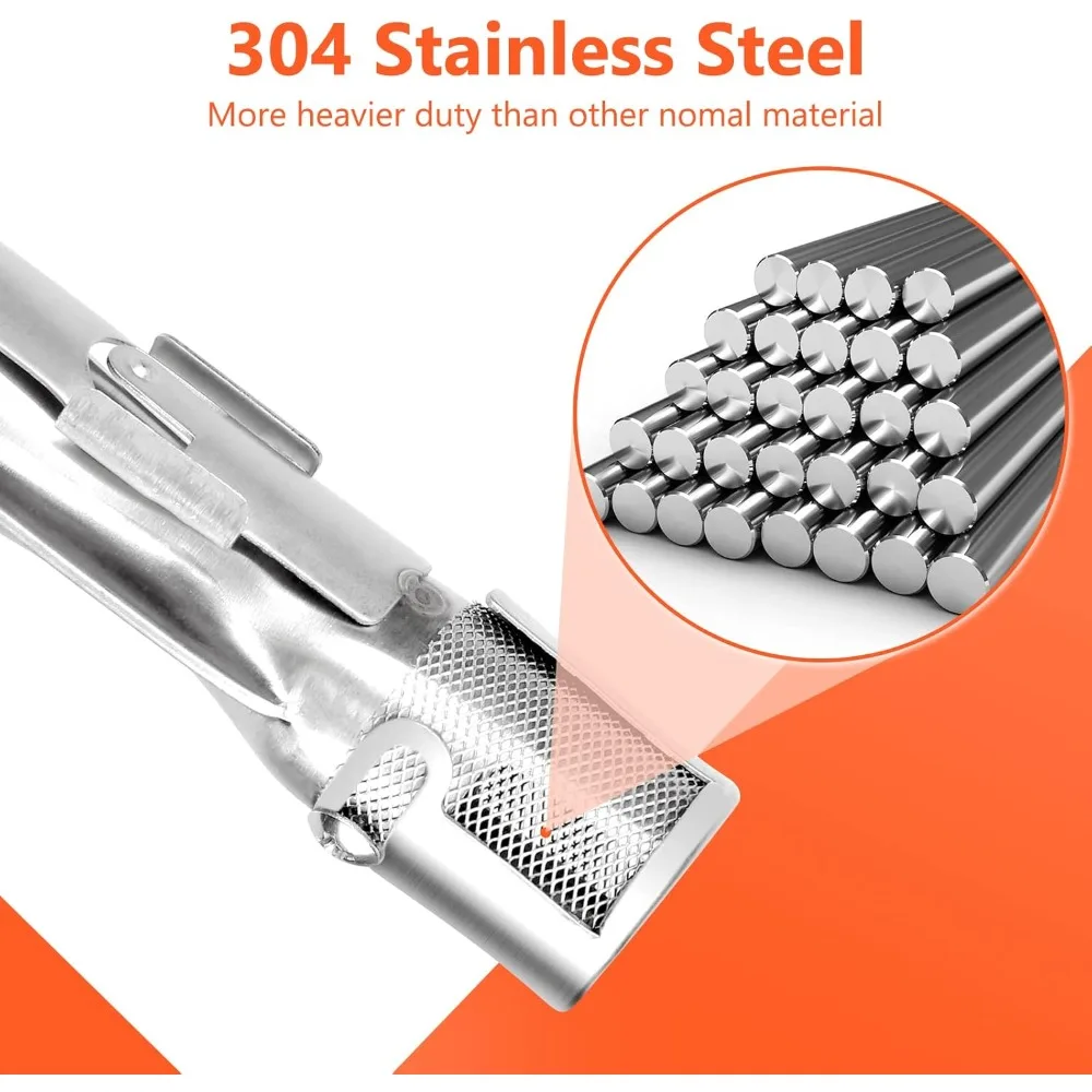 304 الفولاذ المقاوم للصدأ شواية الغاز الموقد لاستبدال ويبر جينيسيس 300 سلسلة الشوايات مع مقابض التحكم الجانبية #5