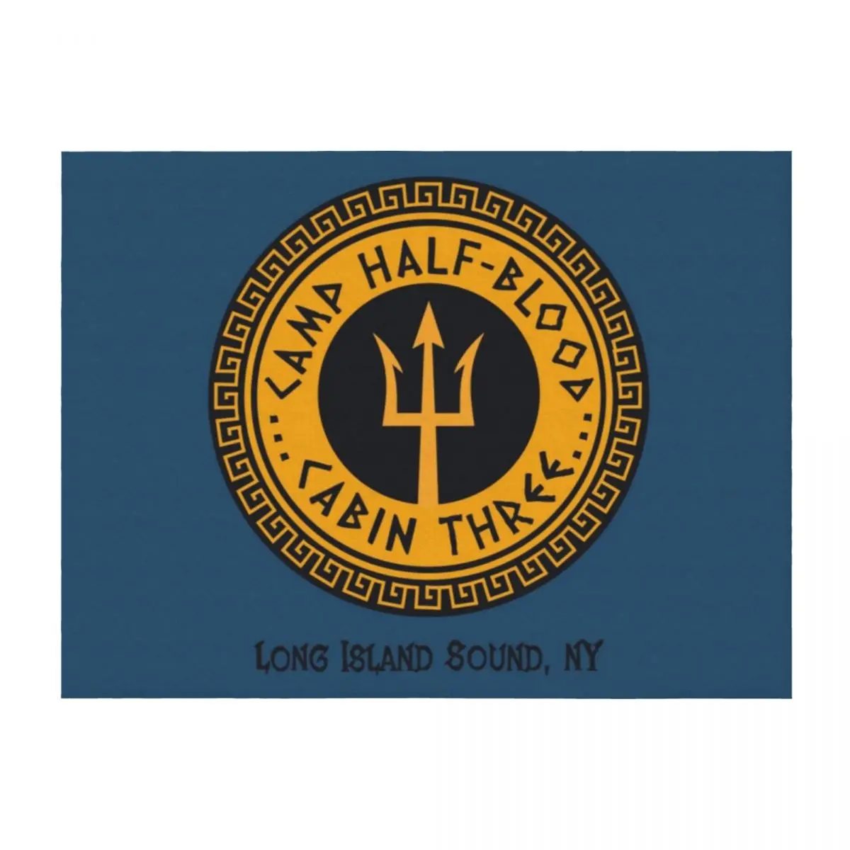 

Authentic Camp Half Blood Long Island Sound Cabin Three - Professional Quality Graphics Throw Blanket Fashion Sofas Blankets