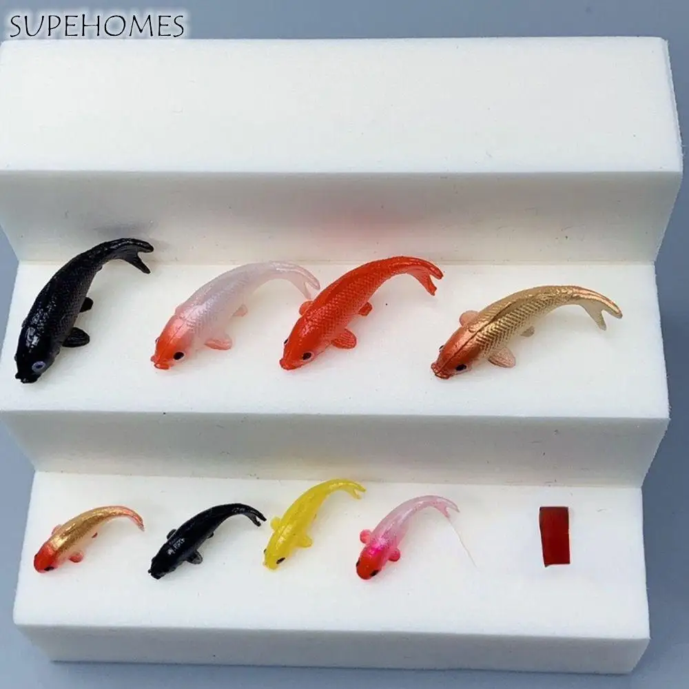 1 Pcs Soft PVC Goldfish Model Epoxy Filling Material Crystal Marine Resin 3D Mini Fish Modeling Filler