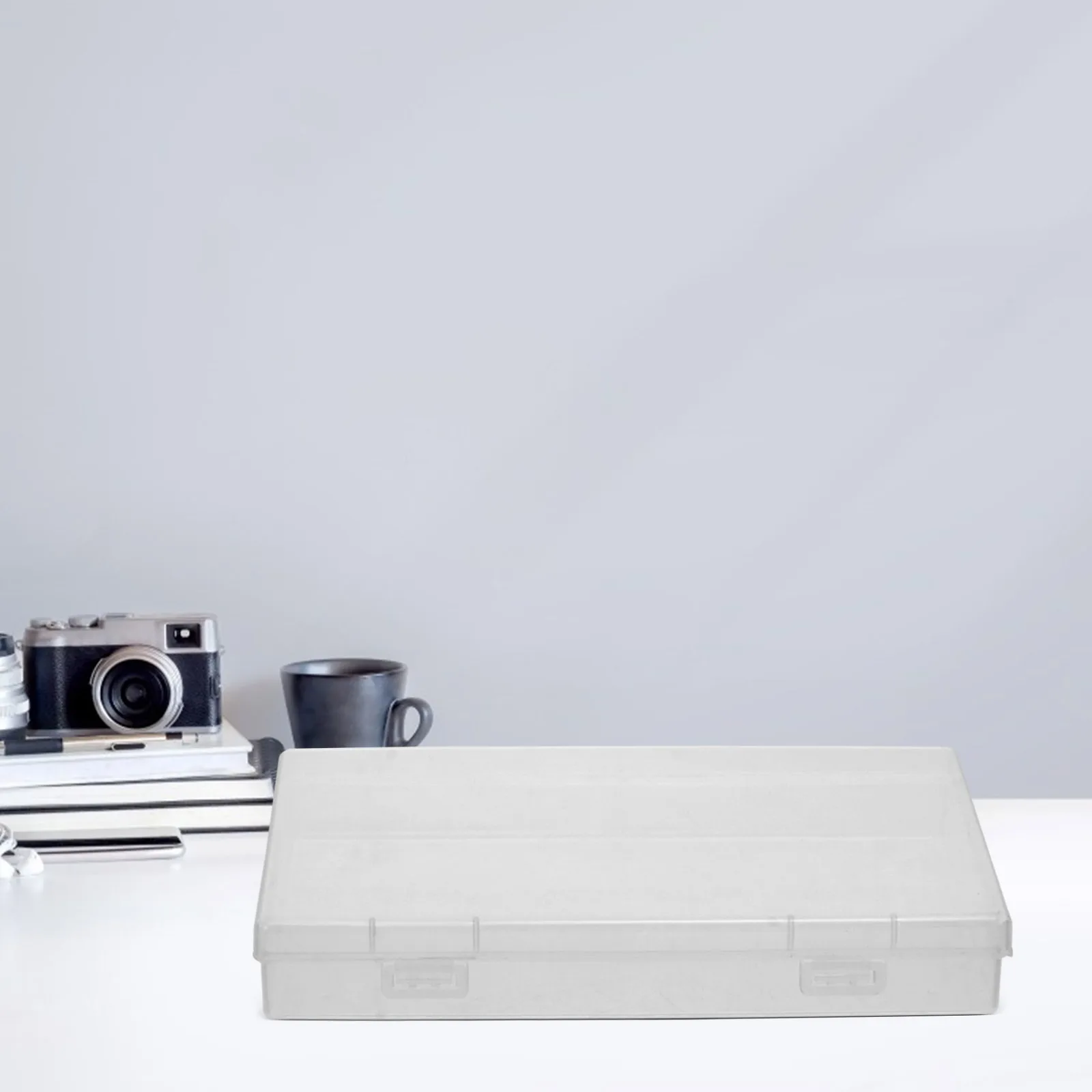 

8pcs Plastic Storage Boxes Rectangular Photo Organizer Transparent Container For Postcards Cards Stickers Jewelry Screws Crafts