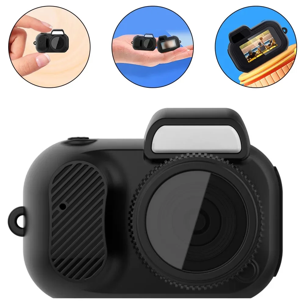 Y3000 Compacte videocamera Digitale kindercamera 100 minuten Batterijduur Eén klik 1080P 180 mAh met polsband voor buiten