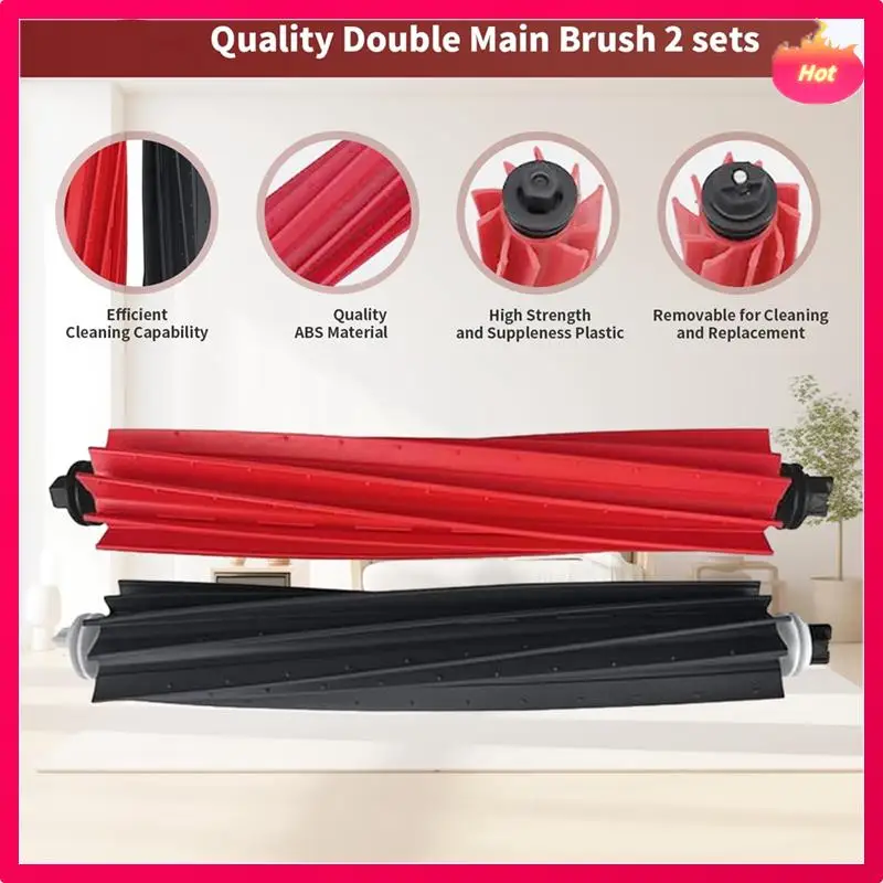 AD-для Roborock S8 Maxv Ultra Аксессуары для подметальных роботов Основная боковая щетка HEPA-фильтр Аксессуары для мешков для пыли