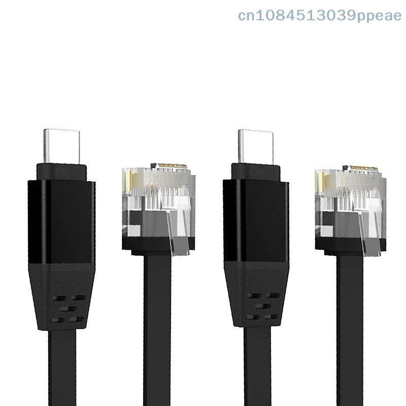 Cabo tipo C para RJ45 de 1000 m, adaptador de rede com fio para iPhone, iPad, laptop, tablet, Huawei, Xiaomi
