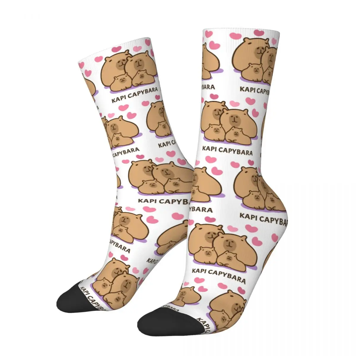 All Season Casual Women Men Capybara Lovely Family Socks Accessories Football Socks Cotton Best Gift Idea