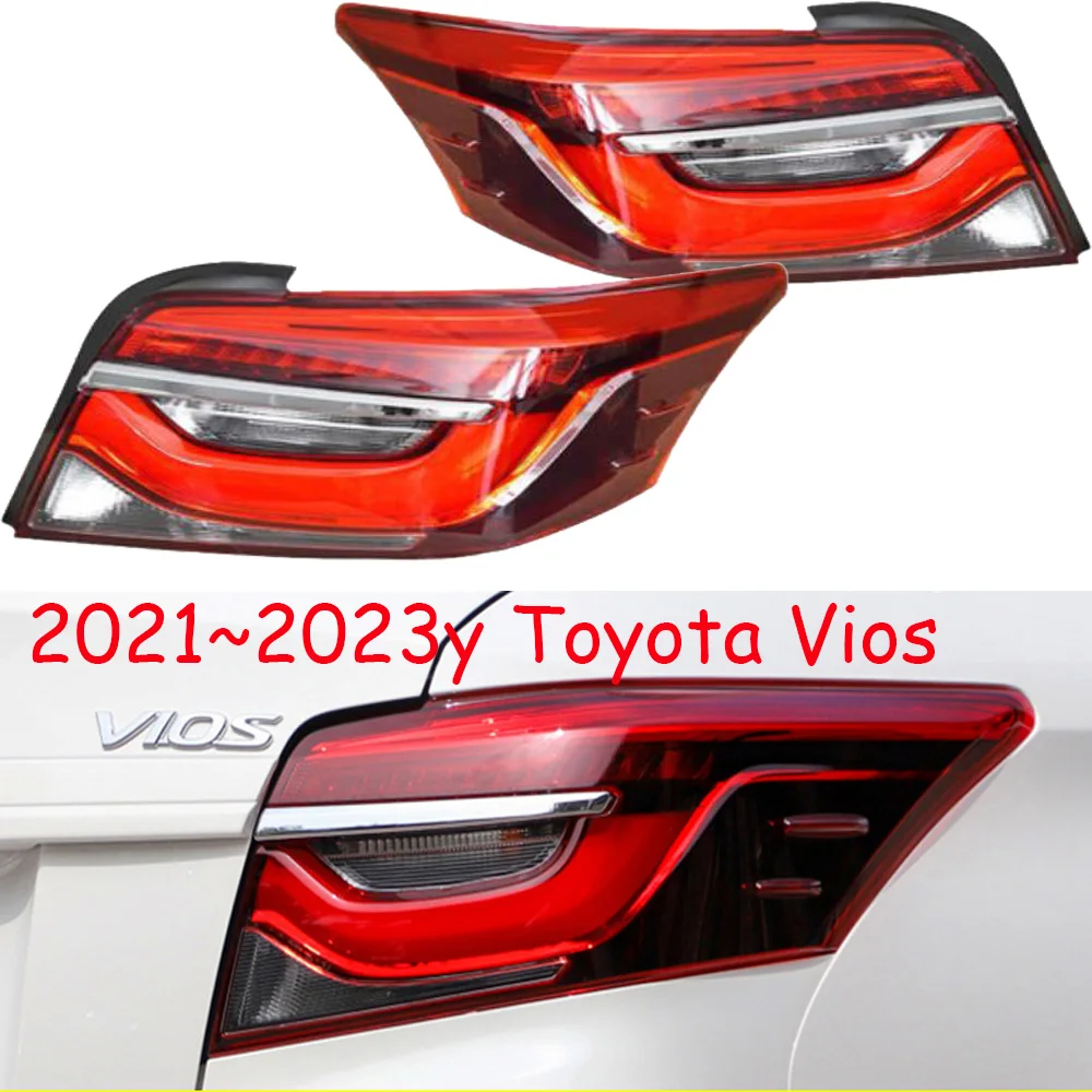 1pcs car bumper tail light for Toyota Vios taillight Taillamp no bulb 2021~2023yy car accessories for Toyota vios fog lamp