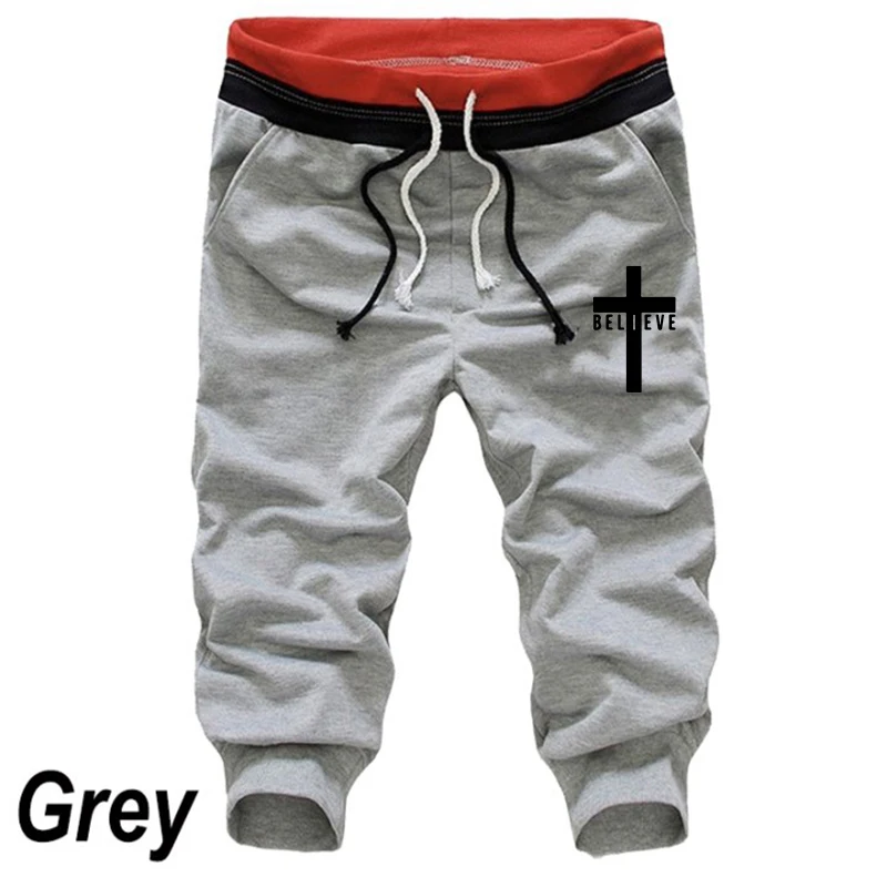 Hot Men Fashion Printing Shorts Summer Loose Men Outdoor Cropped Trousers Casual Sports Jogging Shorts