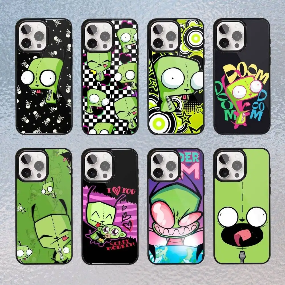 

I-Invader Z-Zim G-Gir Phone Case For iPhone17,16,15,14,13,12,11 Plus,Pro Max Magnetic Magsafe Wireless Charging