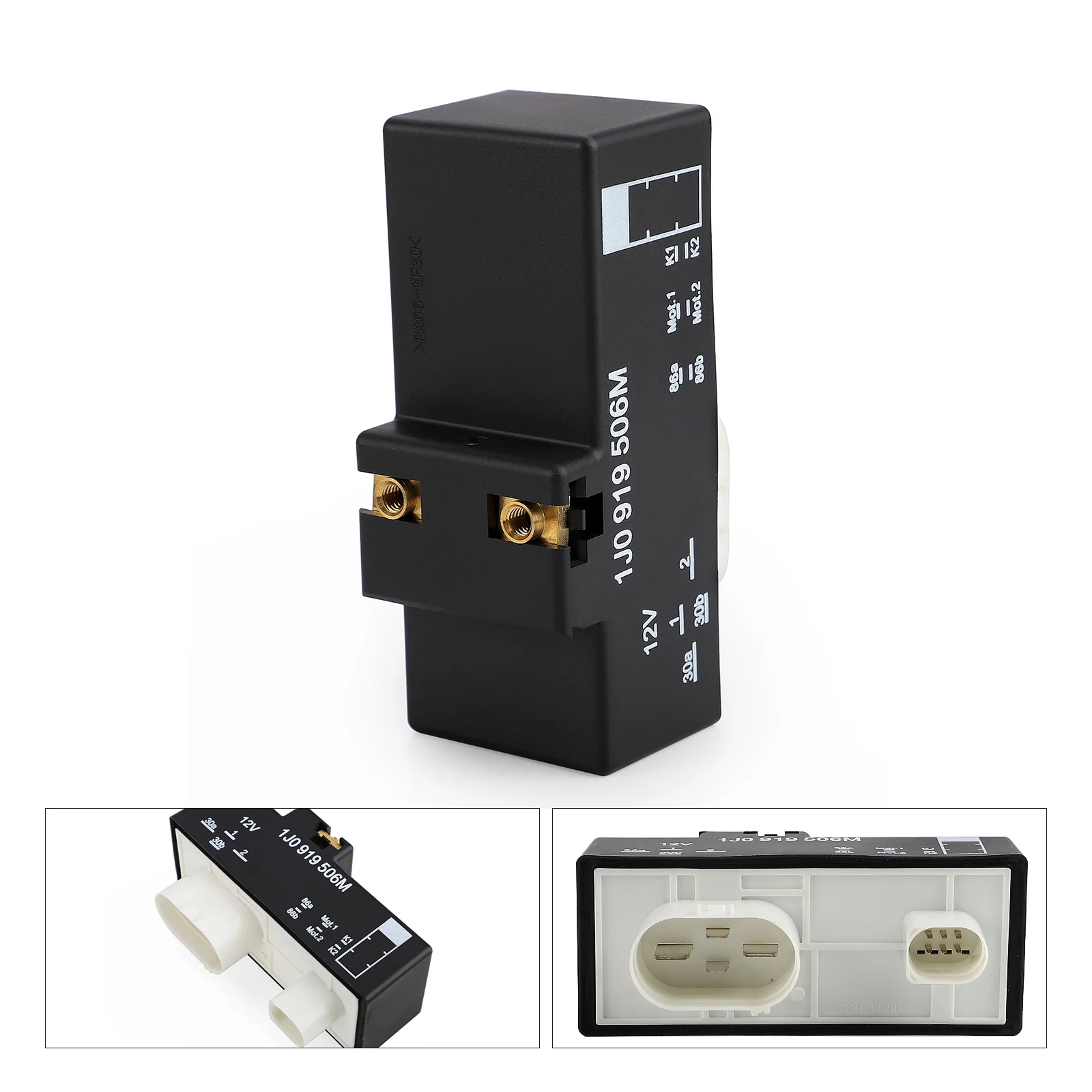 

1J0919506M For Audi A3 S3 VW Fox Polo Bora Jetta Golf Skoda Rapid Radiator Cooling Heater Fan Controller Relay Resistor Module
