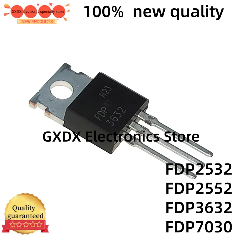 10-20 Uds nuevo FDP2532 FDP2552 FDP3632 FDP7030 TO-220 MOS Transistor de efecto de campo