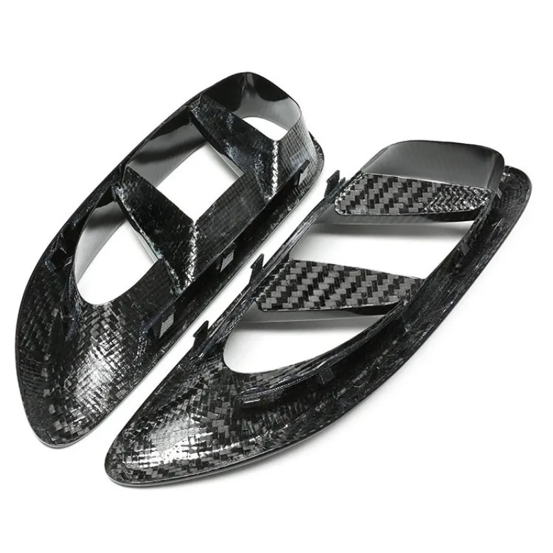 Dry carbon fiber outer trend rear air inlet cover decorative frame