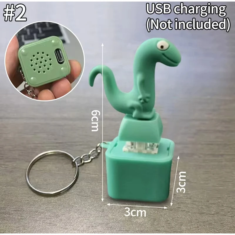 

Звуковой брелок с пуговицей ящерицы, забавные звуки ящерицы, перезаряжаемый портативный кулон, декомпрессионный непоседа, украшение для рабочего стола