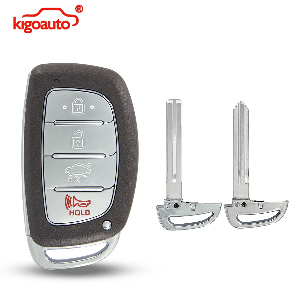 kigoauto FCC CQOFD00120 Smart Key Shell Case 4 Button for Hyundai Sonata Elantra IX25 IX35 SONATA Tucson 2015-2018