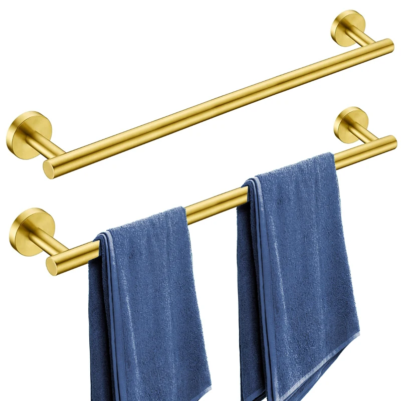 

2Pcs 24 Inch Matte Black Bathroom Towel Bar Towel Racks for Bathroom Rod Classic Stainless Steel Bathroom Towel Holder Wall
