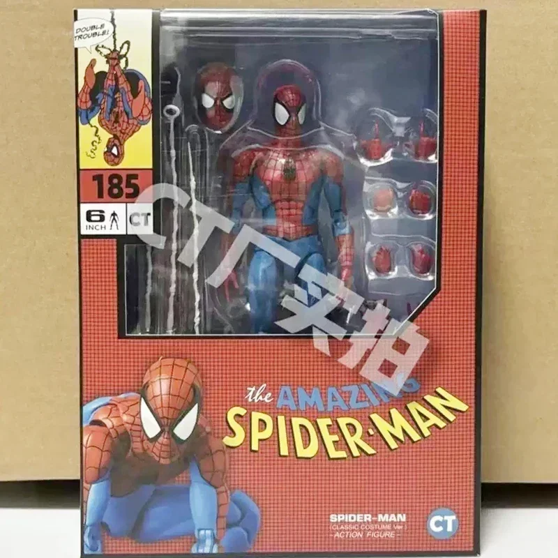 

New Ct Toys Mafex 185 Spider-man Classic Costume Anime Figure Ver Miles Morales 2099 Spider-man Action Figure Figurine Toys Gift