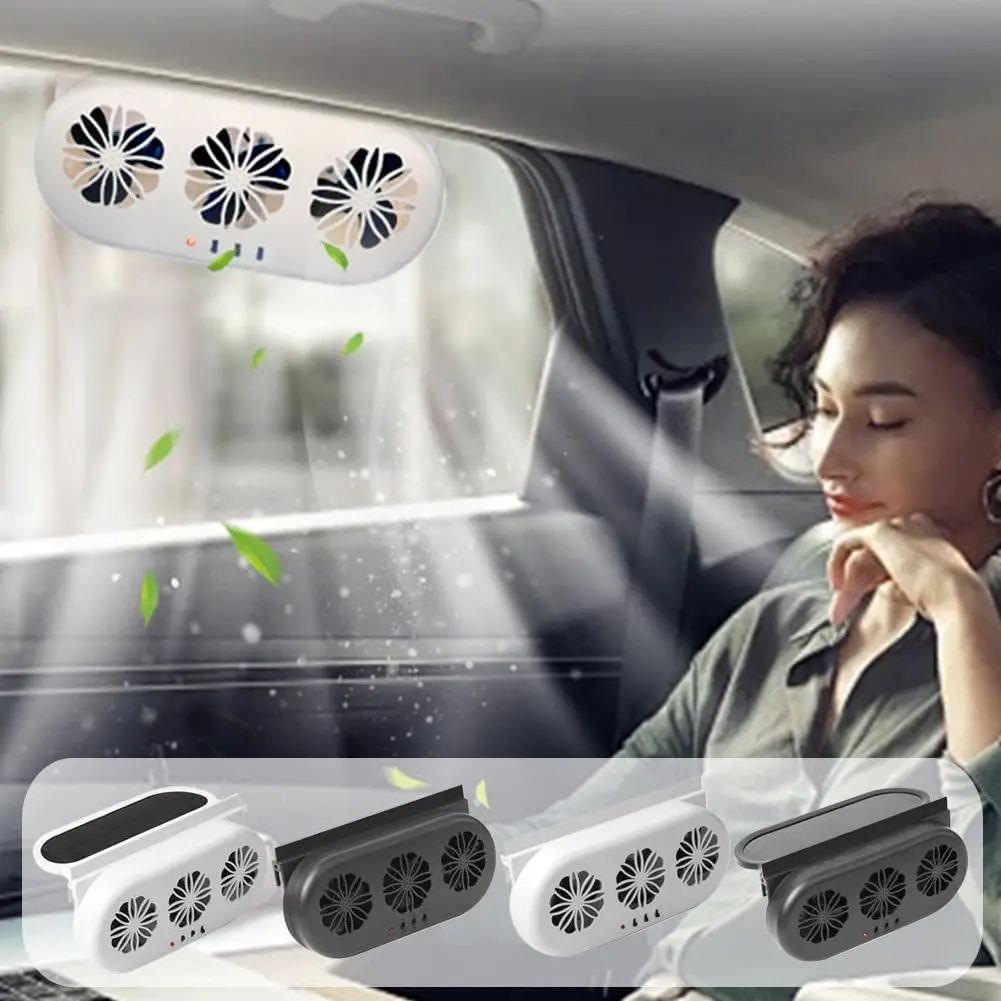 

Автомобильный вытяжной вентилятор для окон, работающий от солнечной энергии и USB, вентилятор для циркуляции воздуха, охладитель для салона автомобиля летом