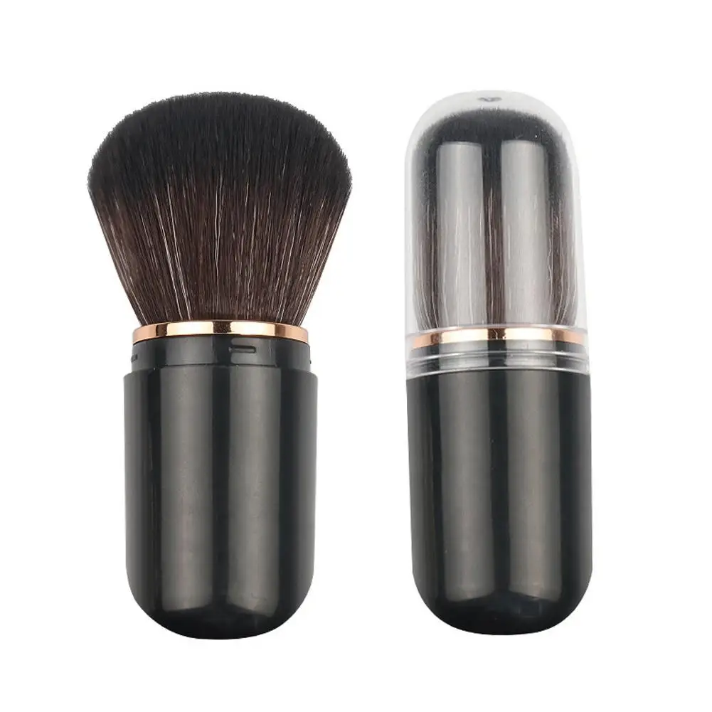 Retrátil Multi-uso Maquiagem Brush, Cápsula Blush, Stretchable Travel Brush, Loose Beauty Powder Tool