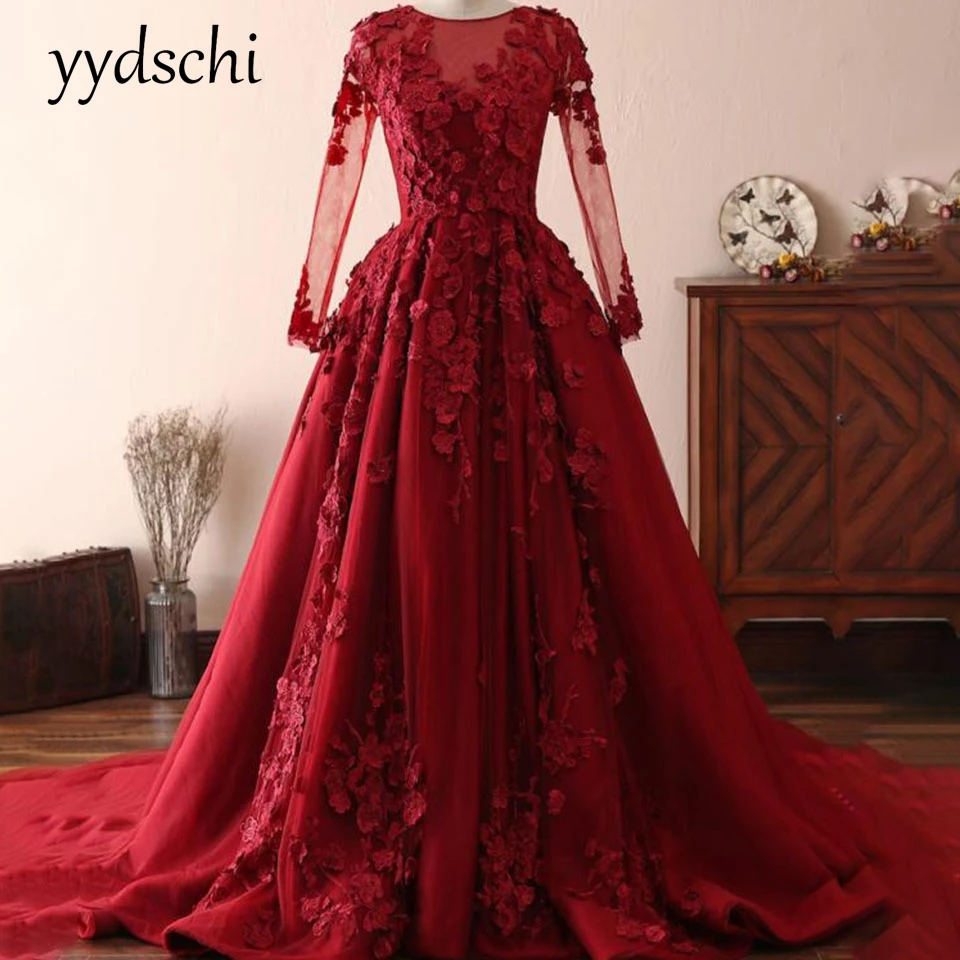 

New Style 2023 Evening Dress Red Applique Dubai luxurious Party Formal For Women Wear 2023 New Evening Dress