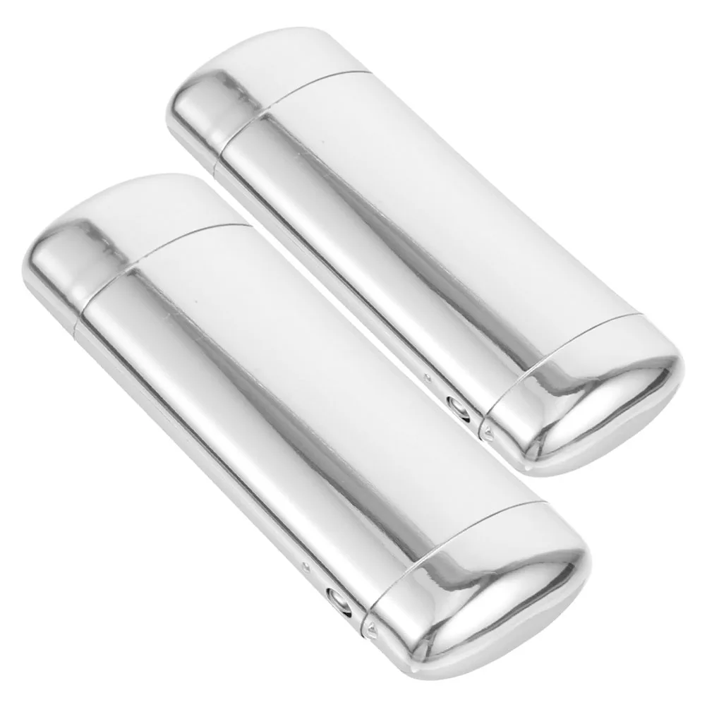 

2pcs Glasses Case Eyeglass Holder Hard Shell Aluminum Portable Travel Sunglasses Bag Lightweight Storage Solution