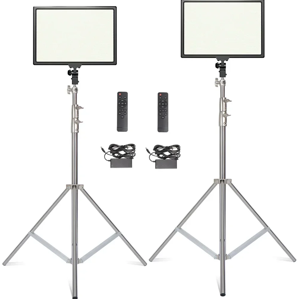 14 inch fotografie LED-paneel videolamp selfie dimbare verlichting fotostudio livestream vullamp drie kleuren met statief