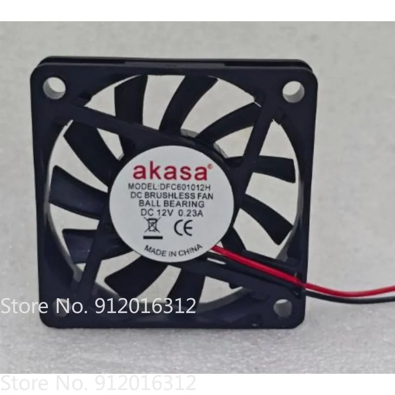 NOVO Ventilador de CPU para Akasa DFC601012H 12V 0.23A 6010 6CM Ventilador de Resfriamento com Rolamento Duplo