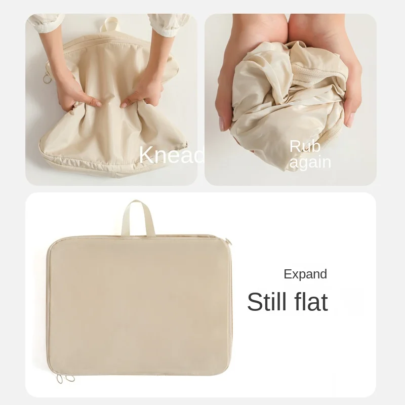 Compression Packing Cube Bag Tote Bag Travel Essentials Remote Control Organizer Portable Luggage Clothing Storage Bag