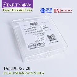 II-VI INFRARED CVD ZnSe Focusing Lens Laser Dia.19mm 20 F101.6 38.1 50.8 63.5 76.2 For CO2 Laser Cutting Machine Spare Parts