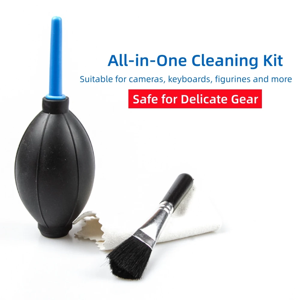 3in1 Multifunctional Camera Cleaner Kit Air Blower Digital Lens Sensor Cleaning Tool for Canon Nikon Sony Fuji DSLR SLR Cameras