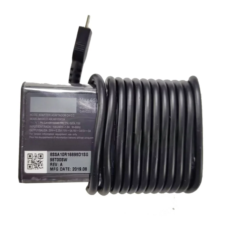 

Зарядное устройство A+65W 20V 3.25A USB Type C для Lenovo THINKBOOK X380YOGA R480
