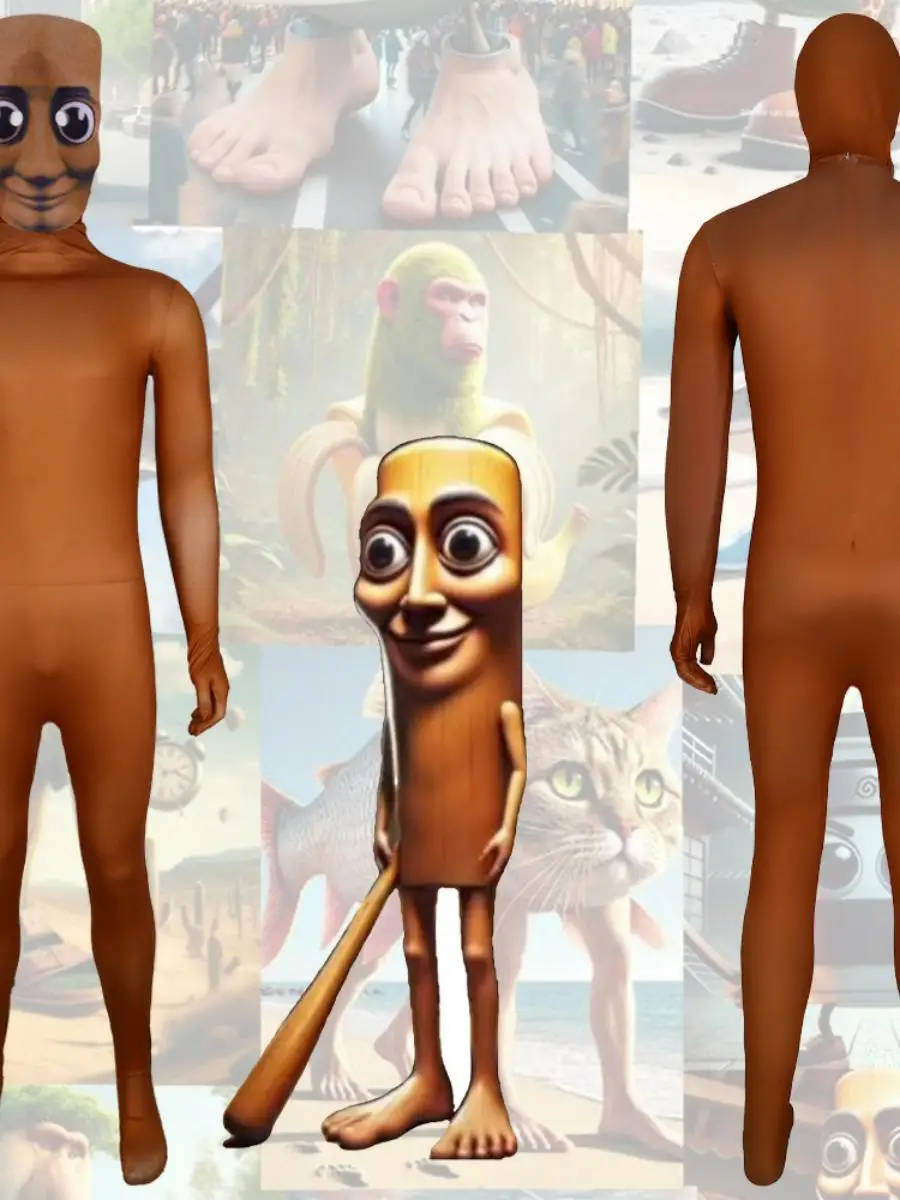 

Новый костюм для косплея TungTungTungSahur, одежда для выступлений на Хэллоуин, классическая деревянная одежда для мужчин и женщин, Fas...