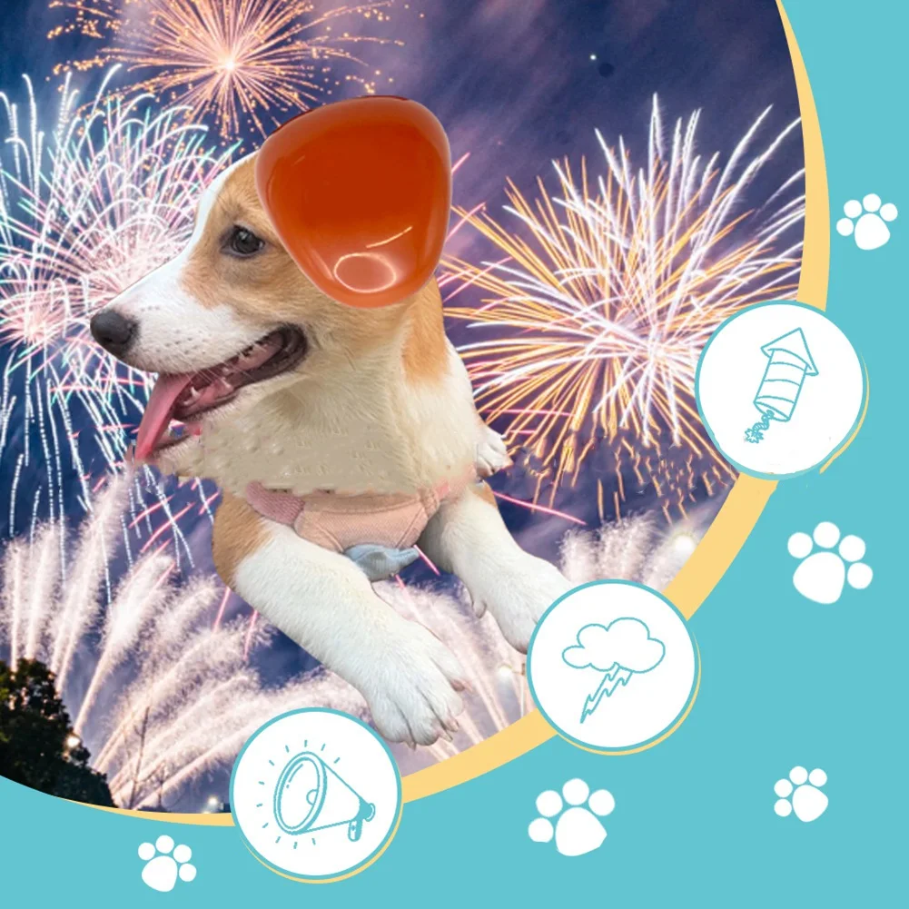 Mais novo! Protetores de orelha para cães, proteção auditiva para cães, cancelamento de ruído, proteção contra ruído, fone de ouvido rosa