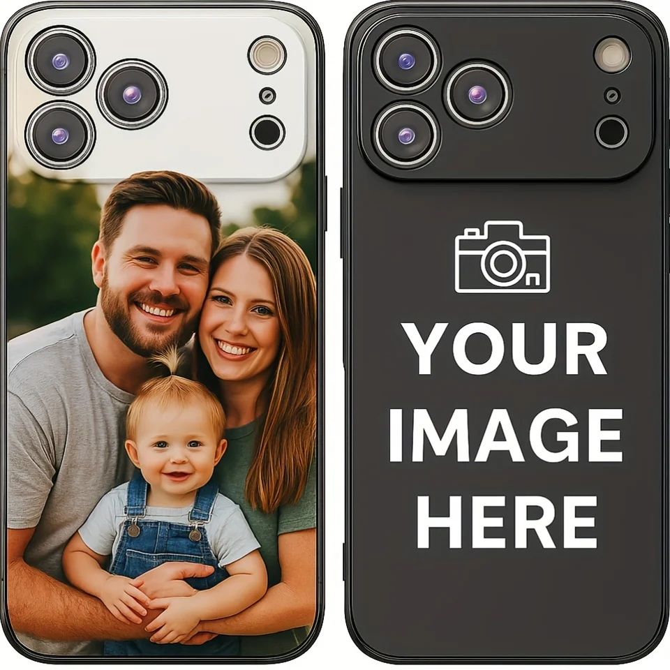 Funda Personalizable con Foto Esmerilada Suave para iPhone 17 16 16E 15 14 13 12 11 Pro Max Air Mini SE 2020 2022 X XS XR 6 7 8 Plus 2