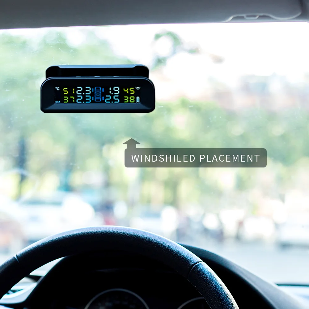 Universal Car TPMS Wireless Tire Pressure Monitoring System  C260 LCD Display 4 External Sensor Tire Pressure Sensors