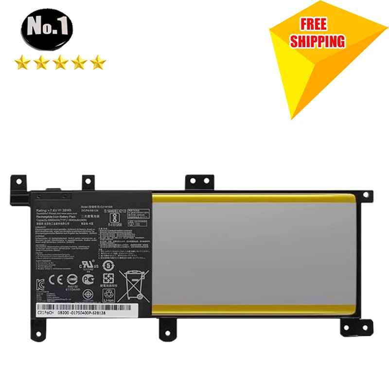 

WHOLESALE New C21N1509 GENUINE QUALITY Laptop Battery for ASUS X556UA X556UB X556UF X556UJ X556UV A556U F556UA K556U K556UA