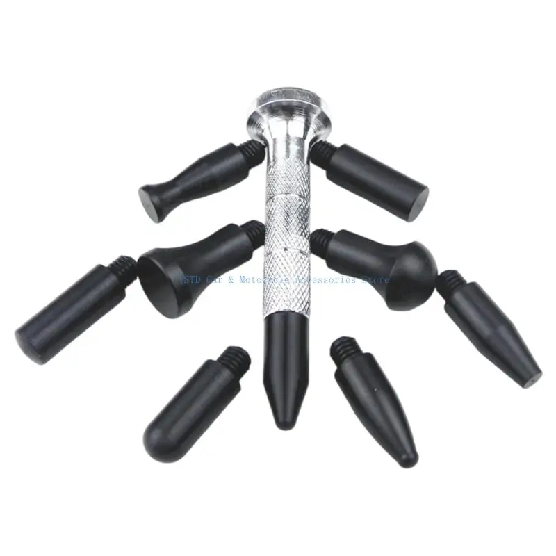 

L5BC Инструмент для ремонта автомобилей Профессиональная ручка для выбивания ям со сменной головкой Выравнивающая ручка для из